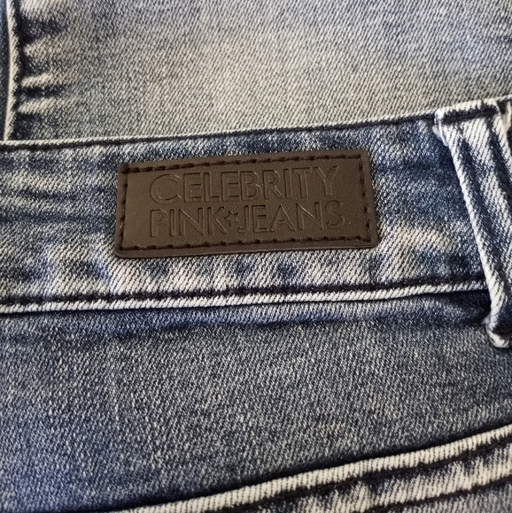 Celebrity Pink Distressed Skinny Jeans Junior Women's Size 1 - Picture 12 of 13